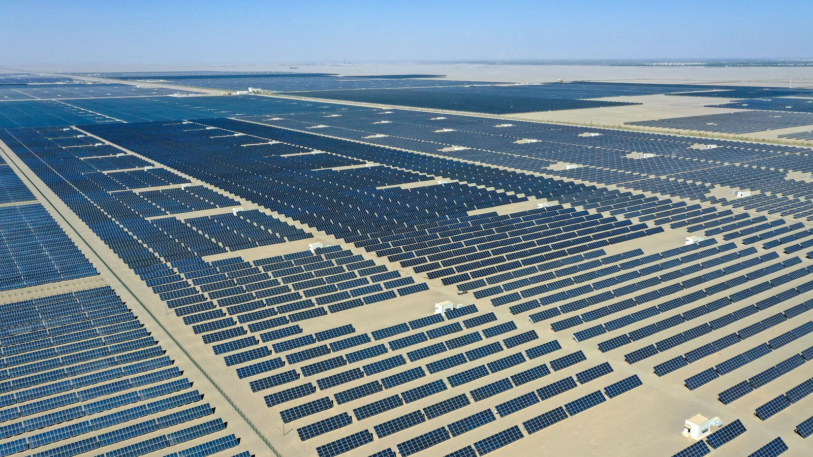 China’s vast solar farms, such as those in the Tengger Desert, have driven record global renewable growth in 2025