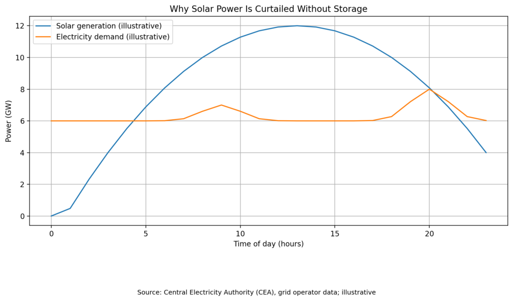 India's clean energy is curtailed without proper storage technologies
